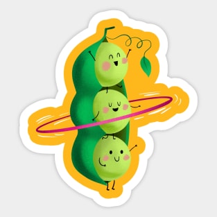 Pea Party Sticker